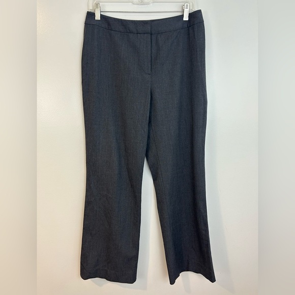 Lafayette 148 Grey Wool Trouser Dress Cropped Ankle Pants Size 8 - Picture 1 of 10